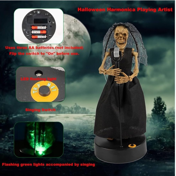 🎃dancing halloween skeleton bride - Picture 5 of 7